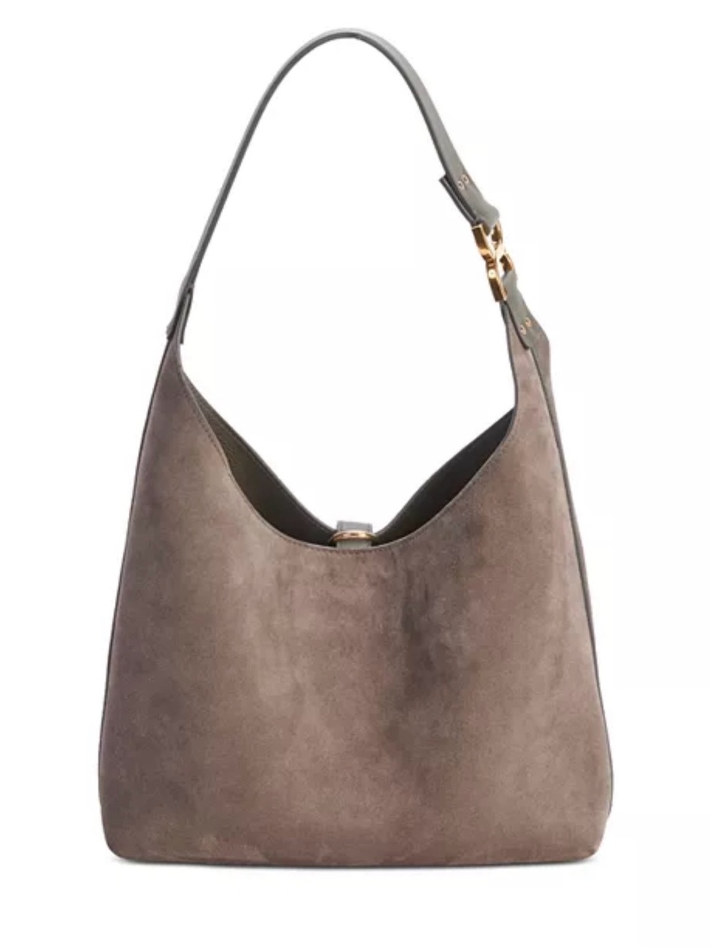 LIKE NEW Chloé Marcie Suede Hobo Bag in flannel grey - Picture 3 of 8